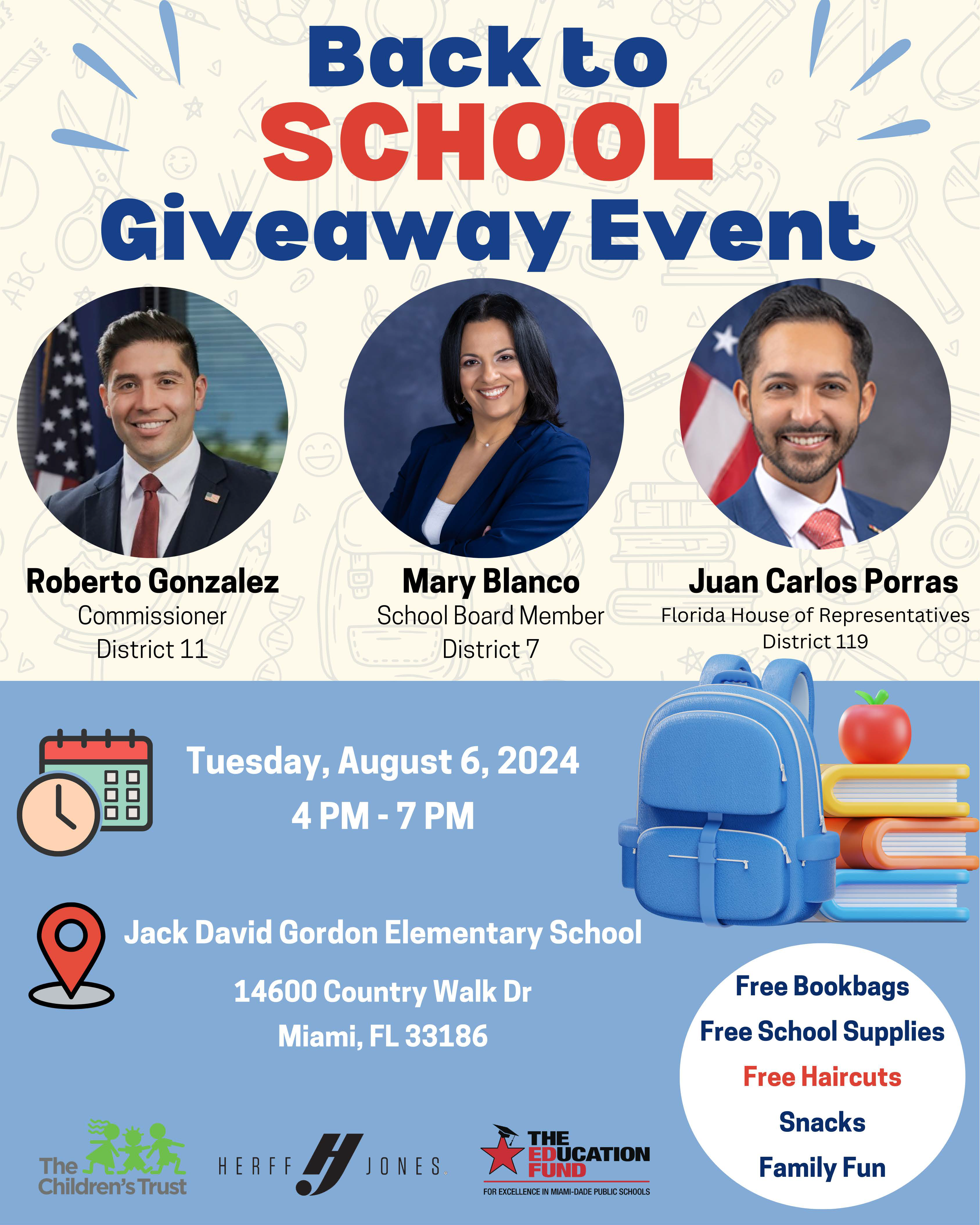 Back to School Giveaway Event